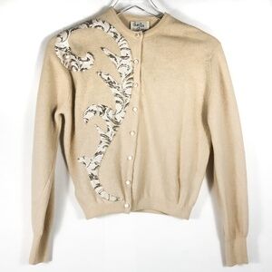 Charles Dickey Vintage Button Up Cream Cardigan
